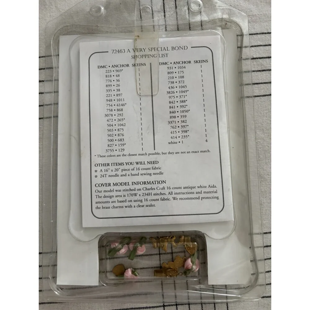 Dimensions  A Very Special Bond  Charts & Charms Cross Stitch Kit 72463